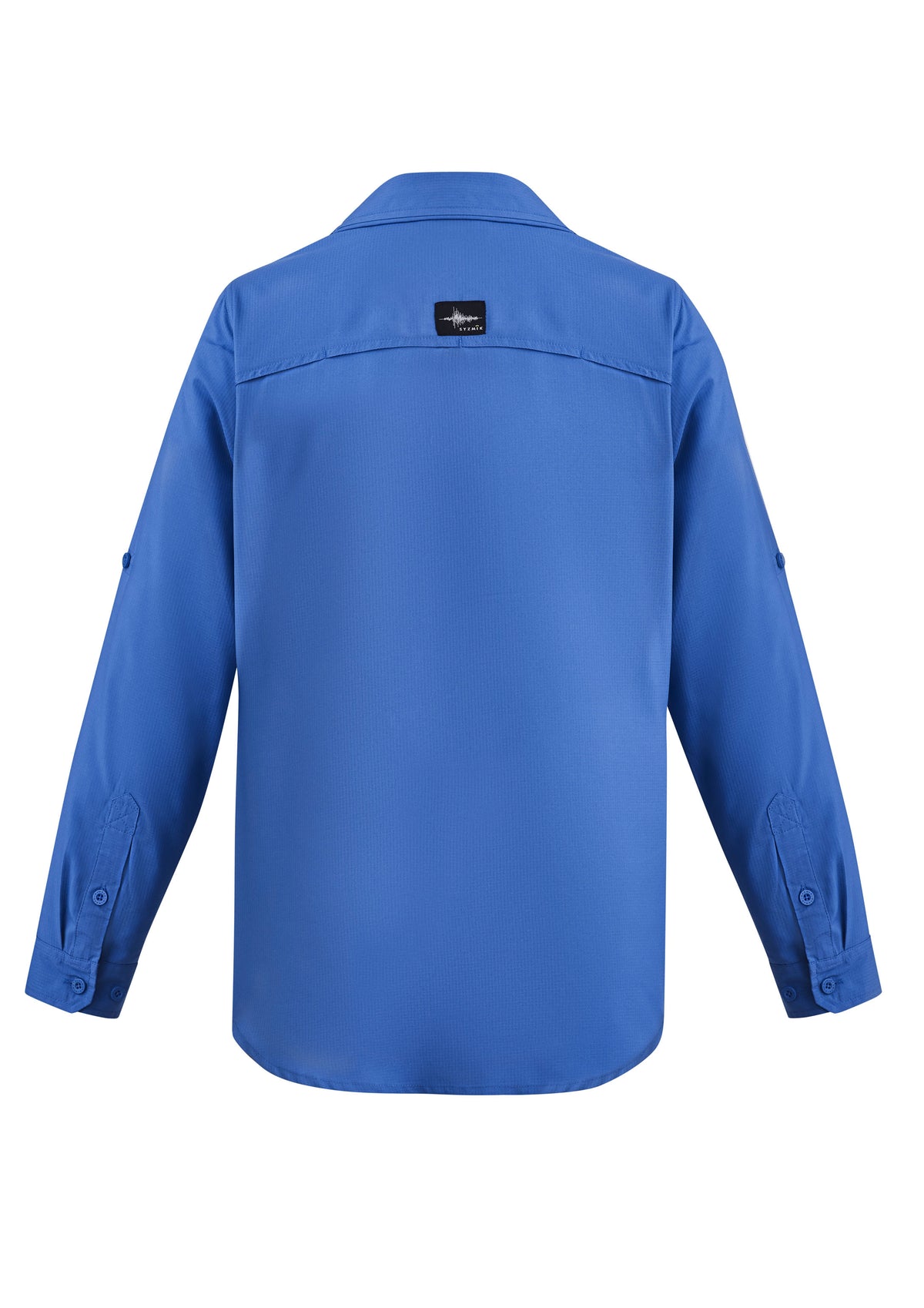 Mens Outdoor Long Sleeve Shirt - Blue - Back