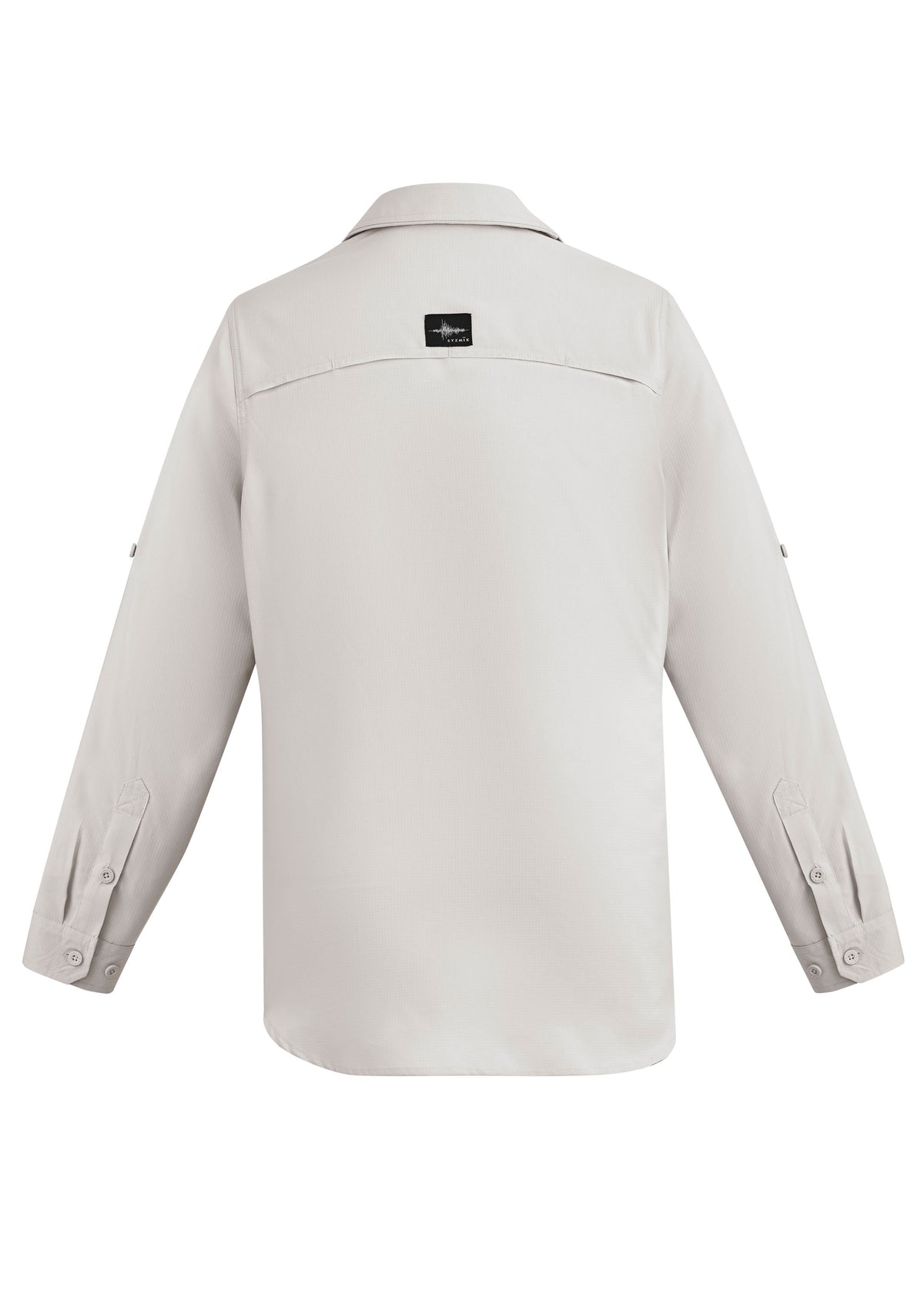 Mens Outdoor Long Sleeve Shirt - Natural - Back