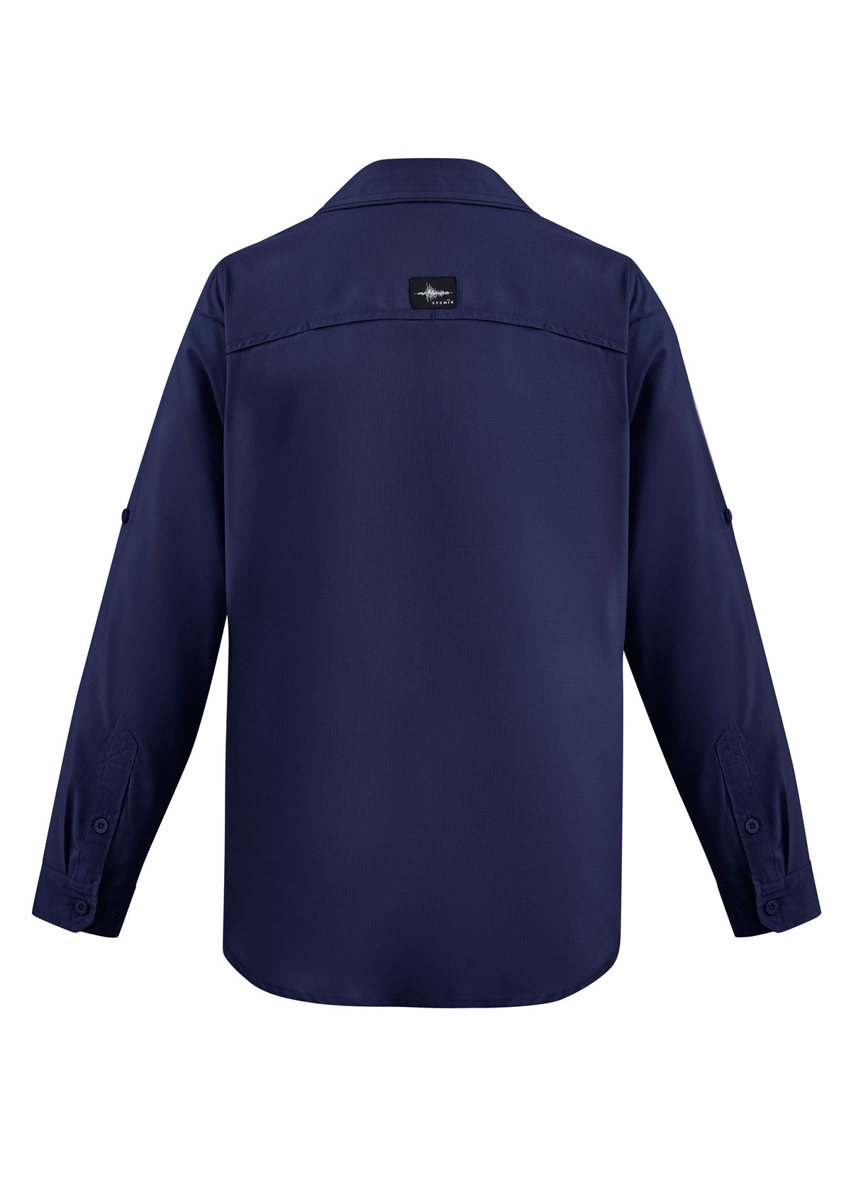Mens Outdoor Long Sleeve Shirt - Navy - Back