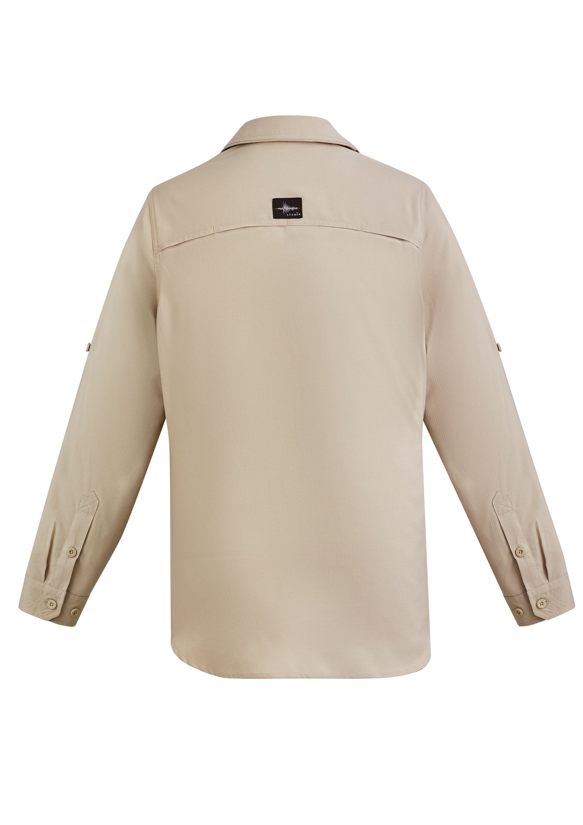 Mens Outdoor Long Sleeve Shirt - Sand - Back