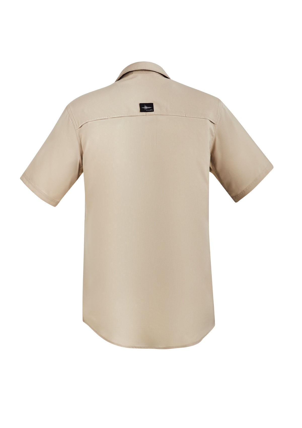 Mens Outdoor Short Sleeve Shirt - Sand - Back
