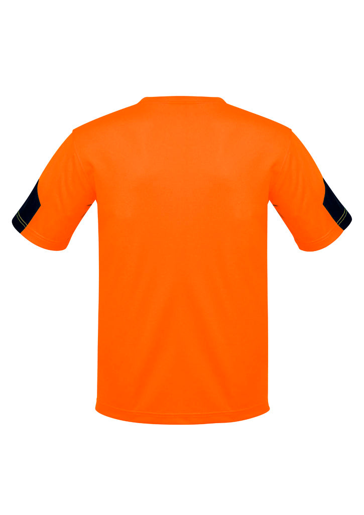 Mens Hi Vis Squad Tee - Orange/Navy - Back