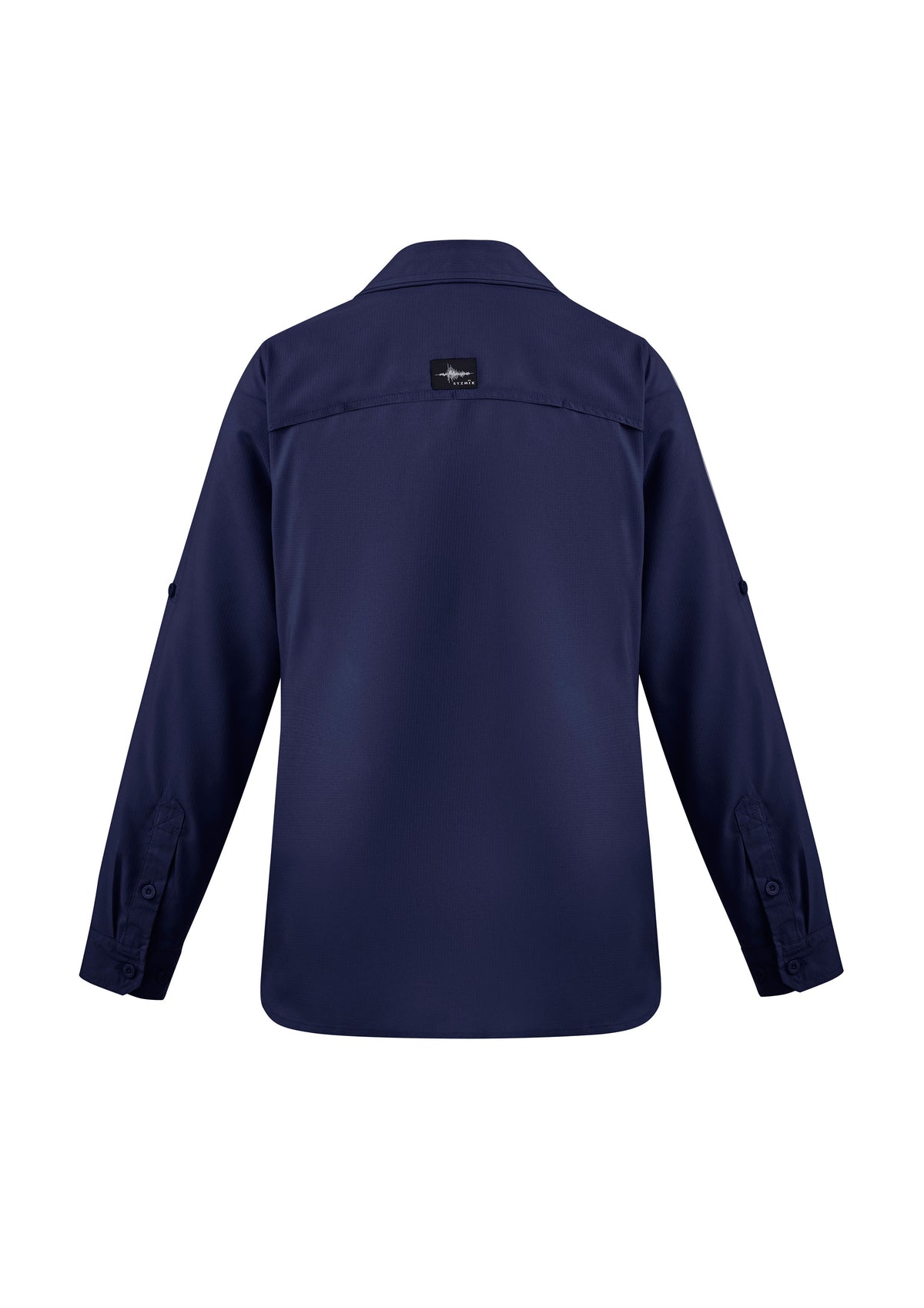 Womens Outdoor Long Sleeve Shirt - Navy - Back