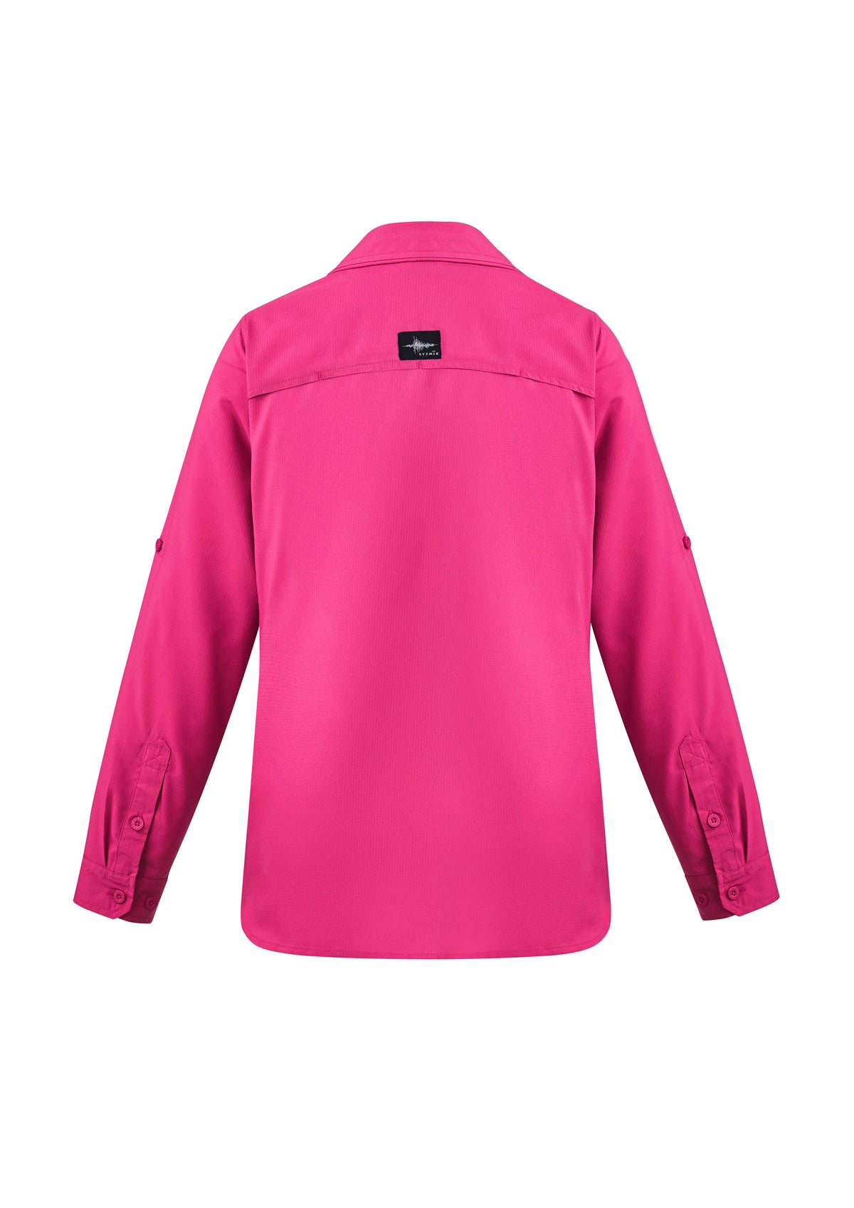 Womens Outdoor Long Sleeve Shirt - Pink - Back