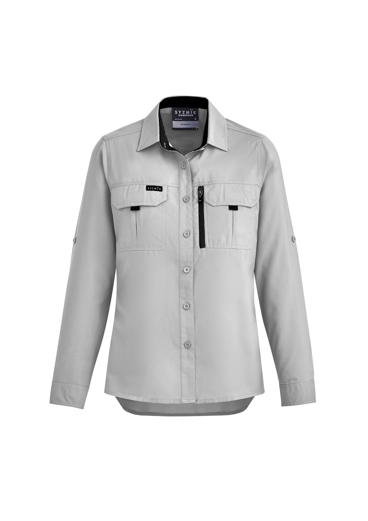 Womens Outdoor Long Sleeve Shirt - Stone - Front