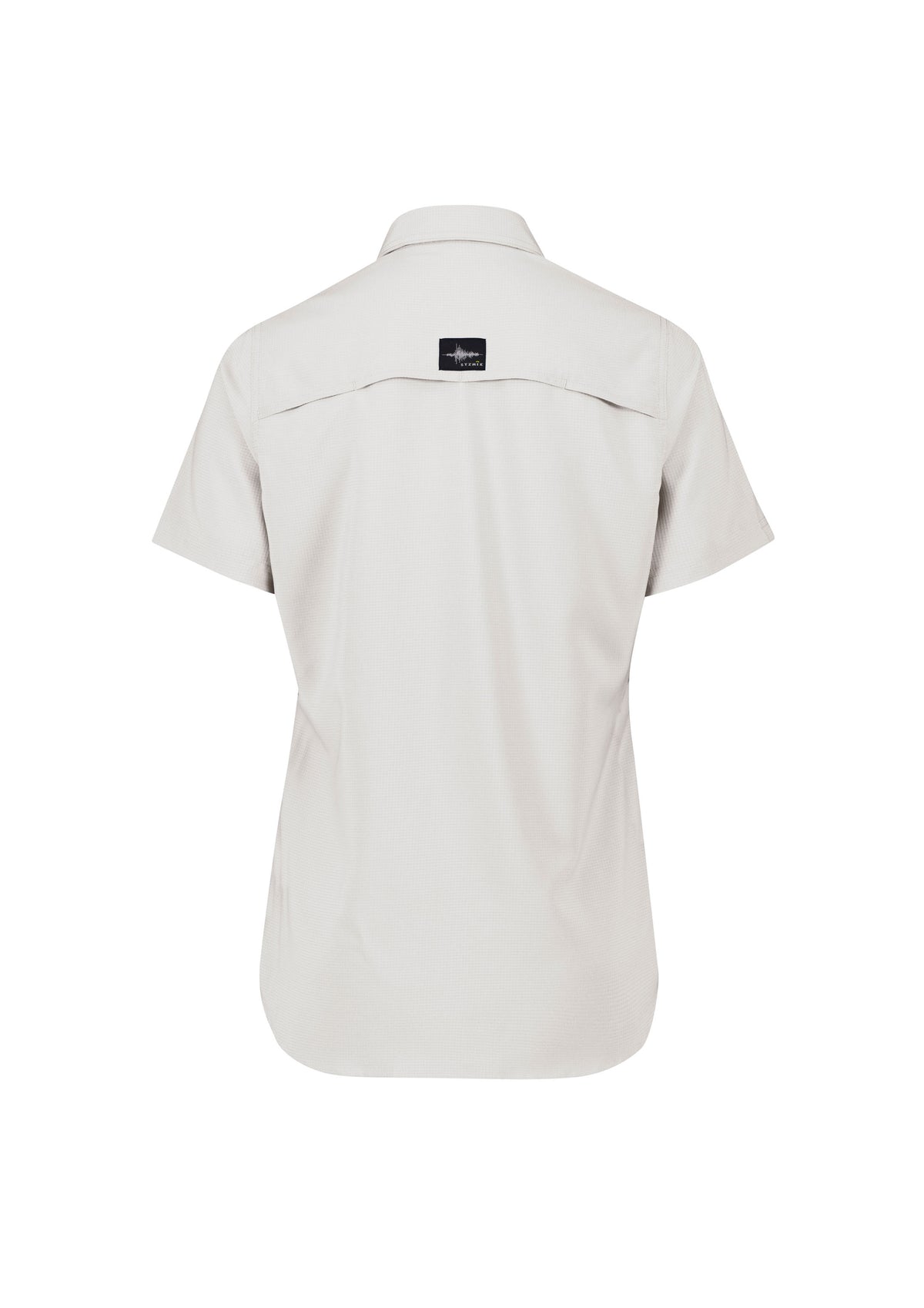 Womens Outdoor Short Sleeve Shirt - Natural - Back