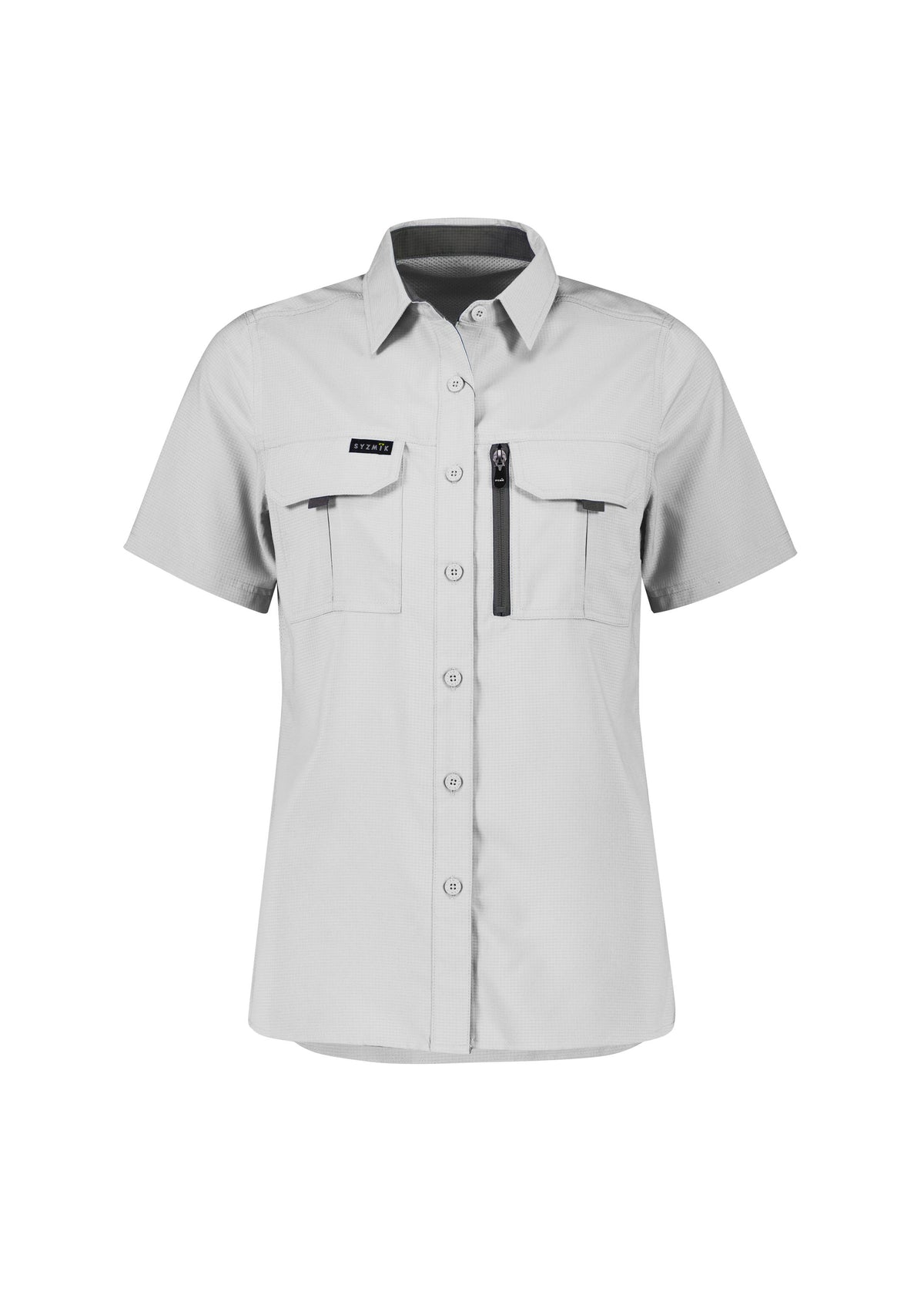 Womens Outdoor Short Sleeve Shirt - Stone - Front