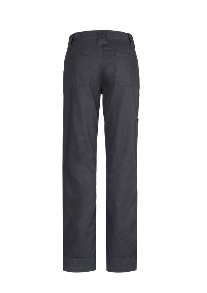 Womens Plain Utility Pant - Charcoal - Back