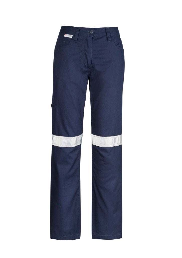 Womens Taped Utility Pant - Navy - Front