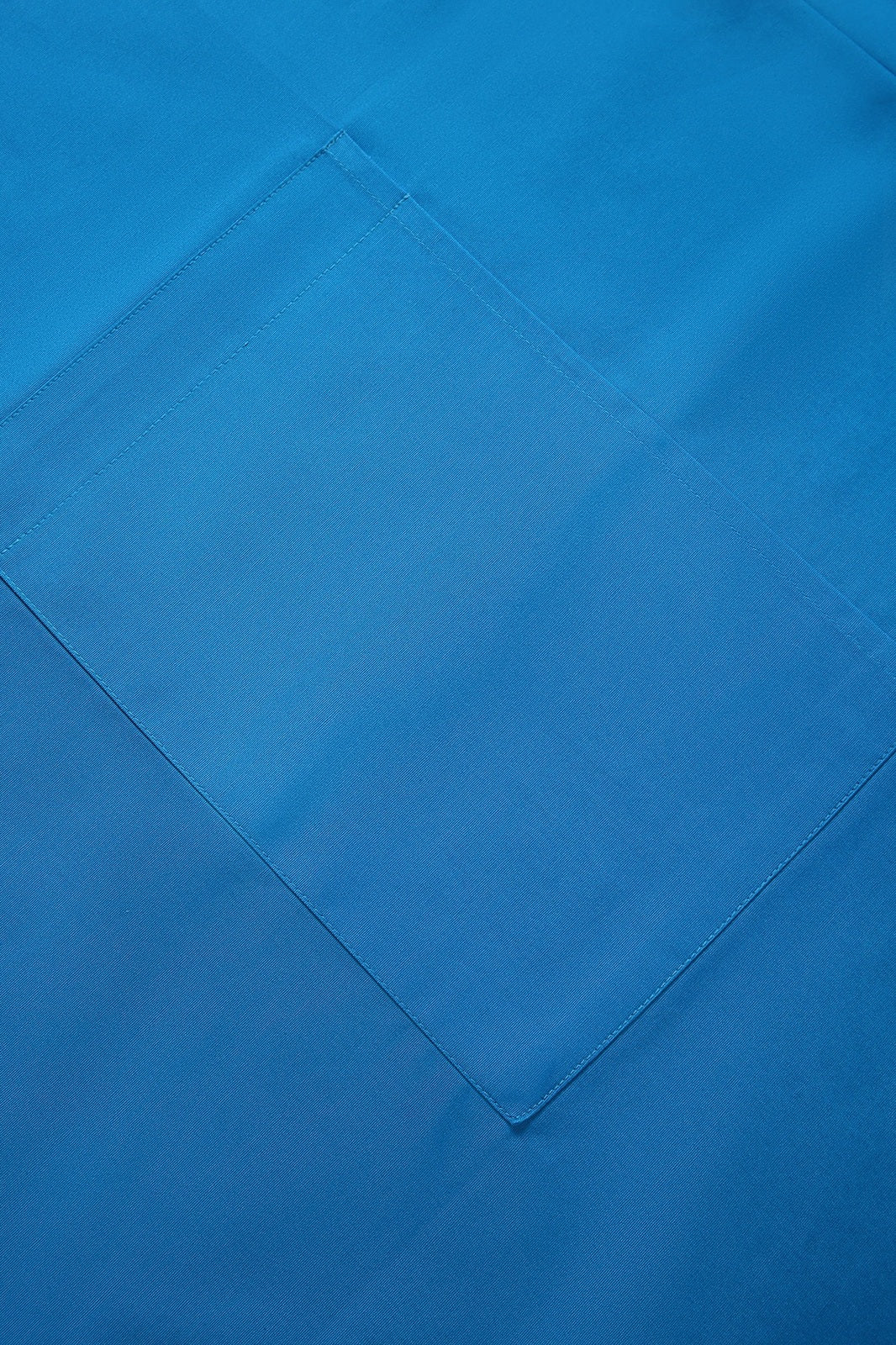 Short Waist Apron - 100% cotton canvas - Azure - View