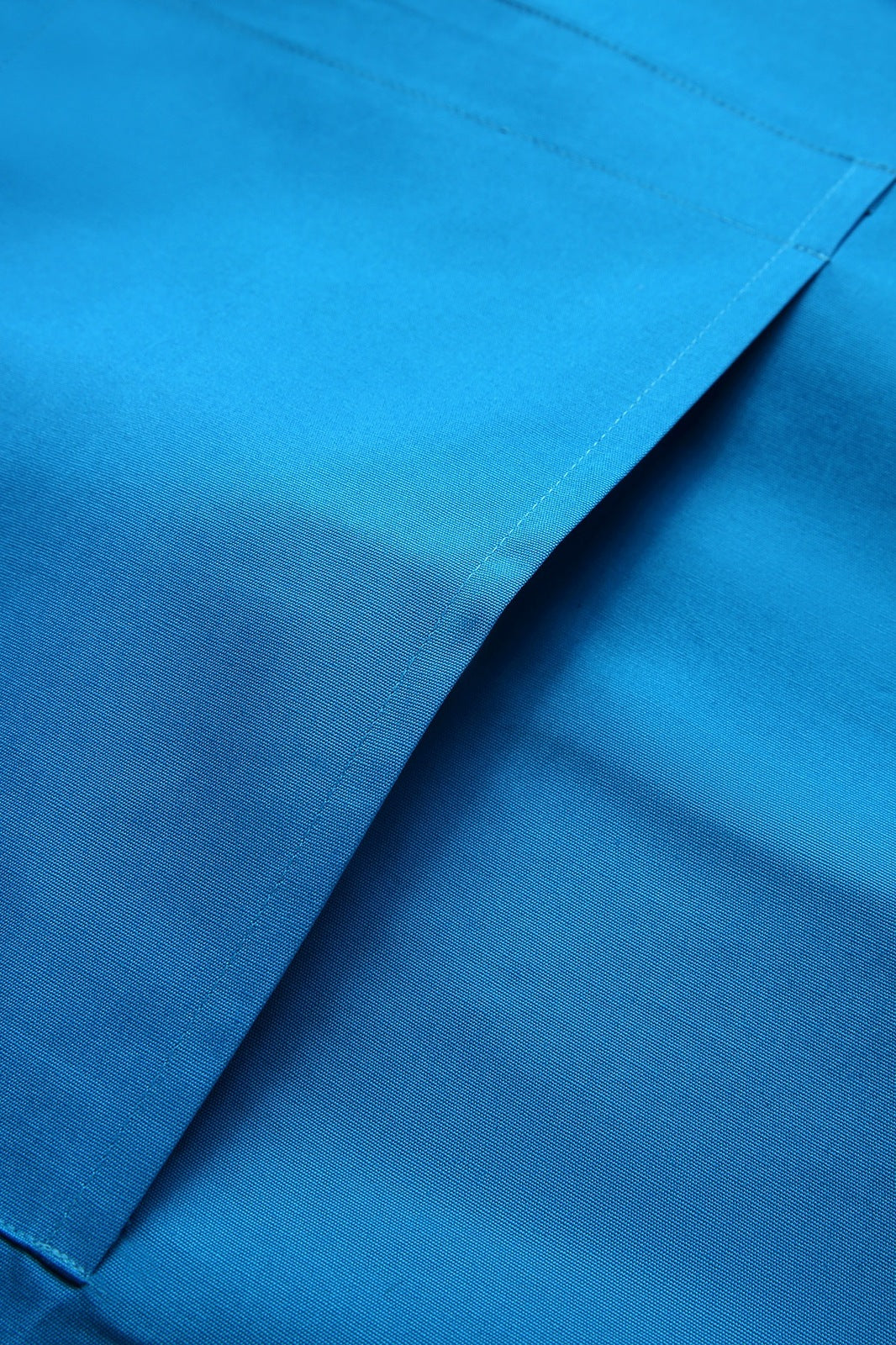 Short Waist Apron - 100% cotton canvas - Azure - View