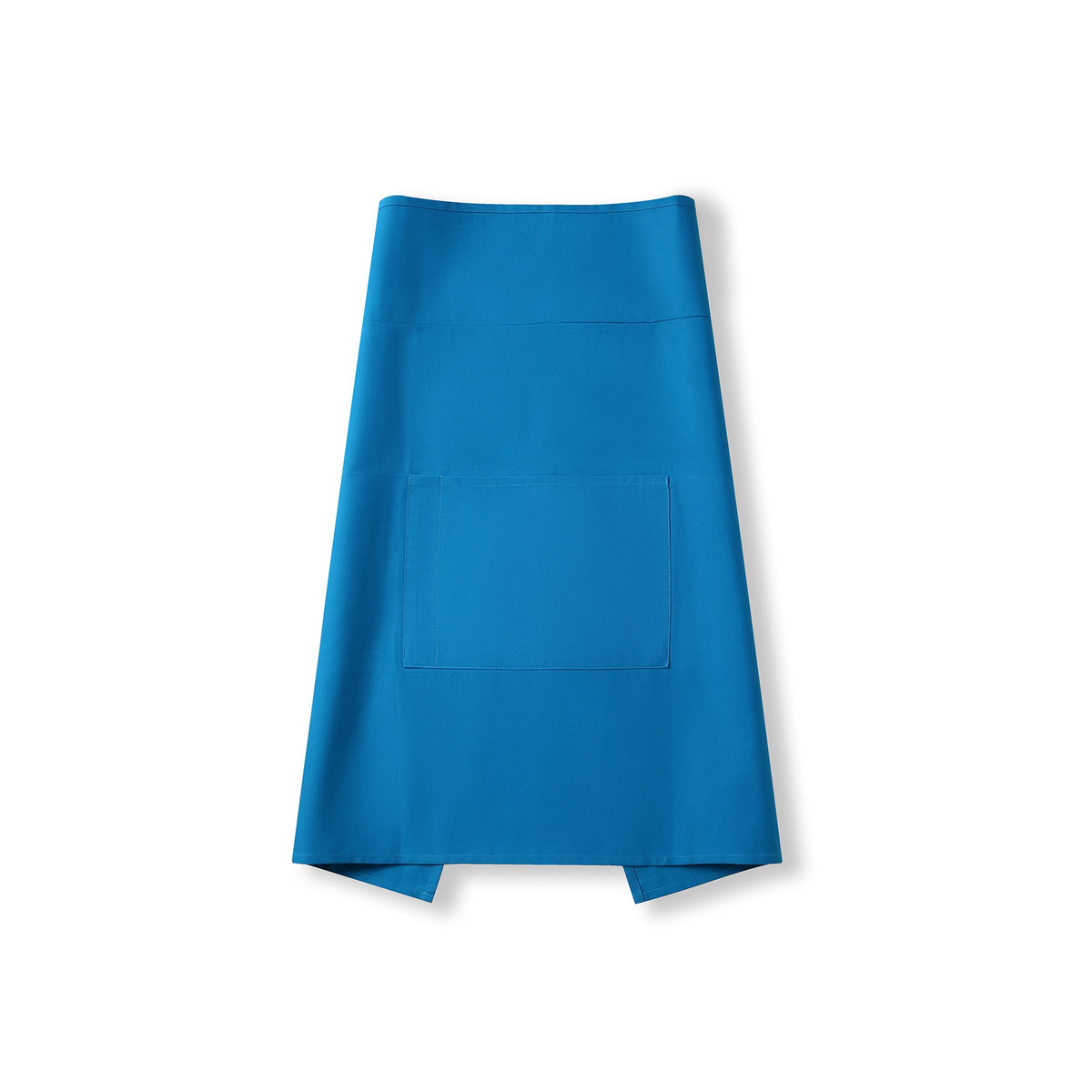 Short Waist Apron - 100% cotton canvas - Azure - Front