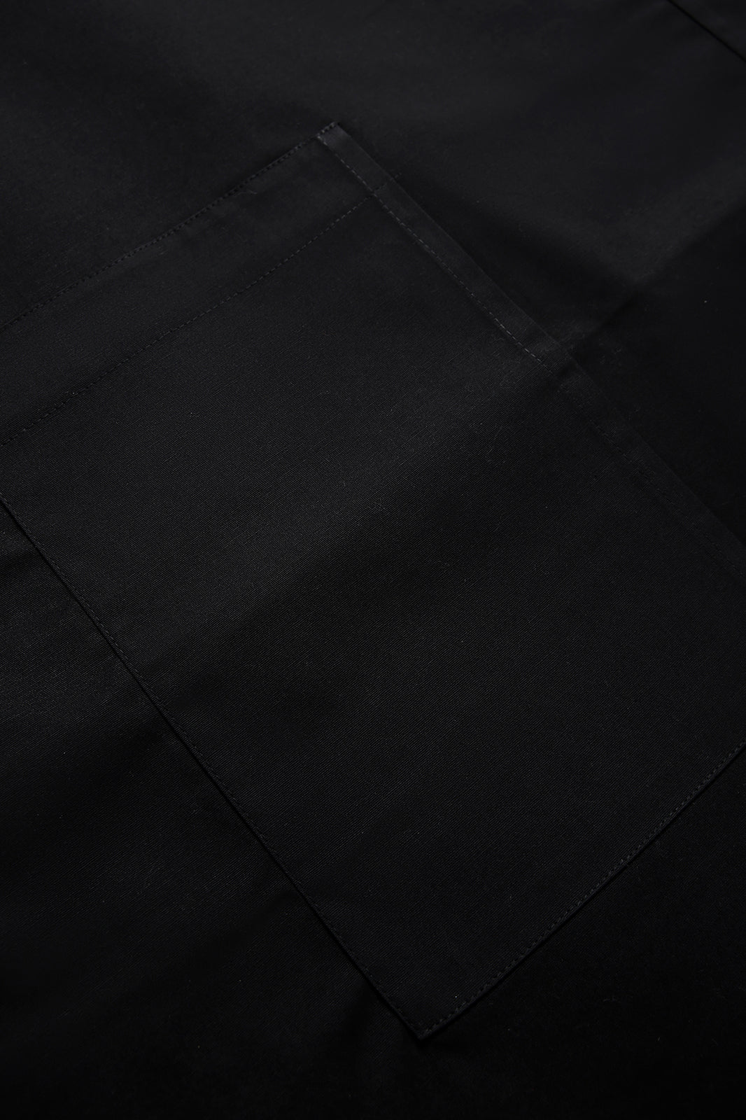 Short Waist Apron - 100% cotton canvas - Black - View