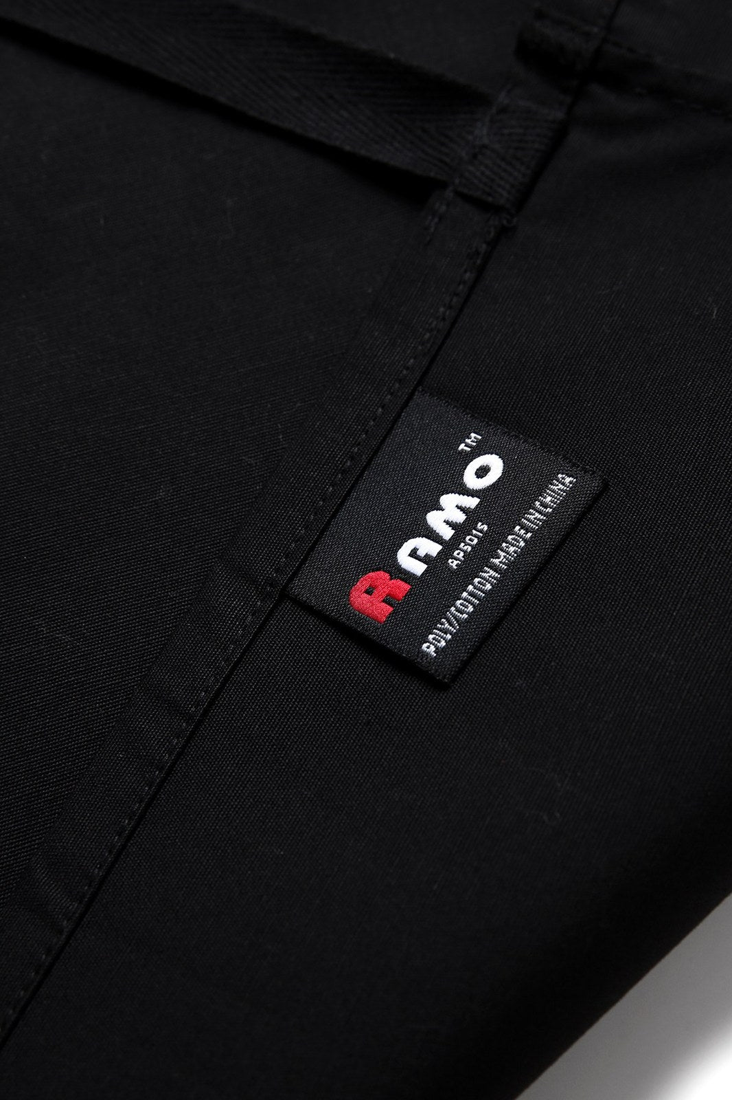 Short Waist Apron - 100% cotton canvas - Black - View