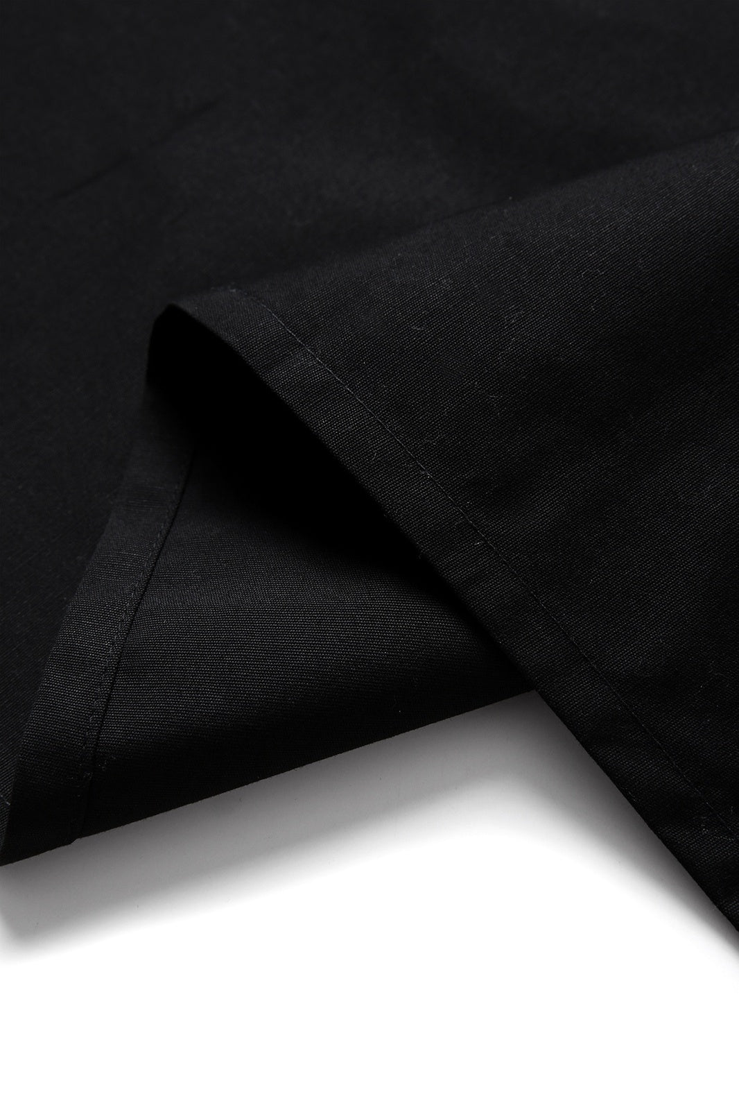Short Waist Apron - 100% cotton canvas - Black - View