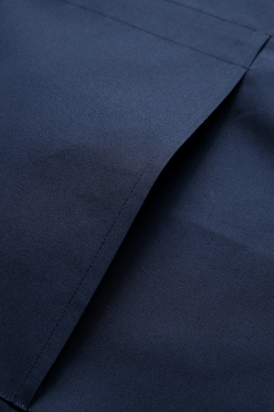 Short Waist Apron - 100% cotton canvas - Navy Blue - View