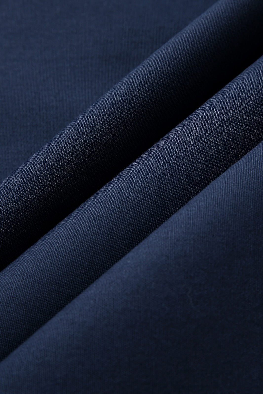 Short Waist Apron - 100% cotton canvas - Navy Blue - View