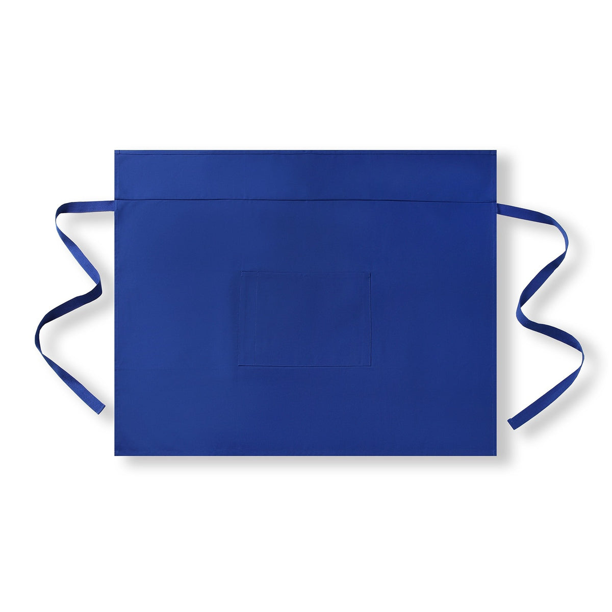 Short Waist Apron - 100% cotton canvas - Royal Blue - Back