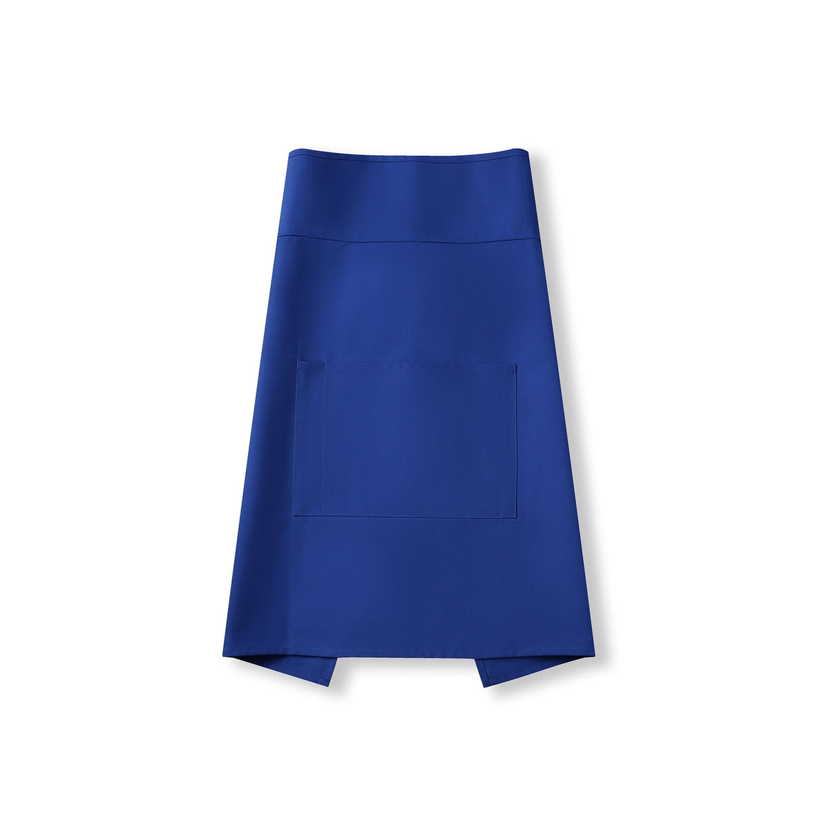 Short Waist Apron - 100% cotton canvas - Royal Blue - Front