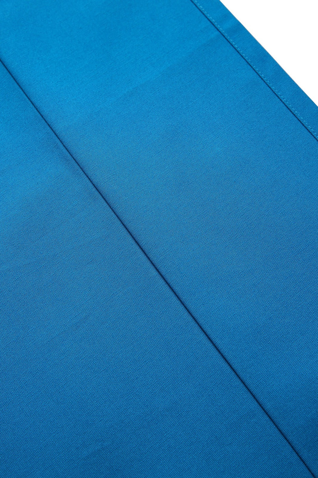 Long Waist Apron - 100% Cotton Canvas - Azure - View