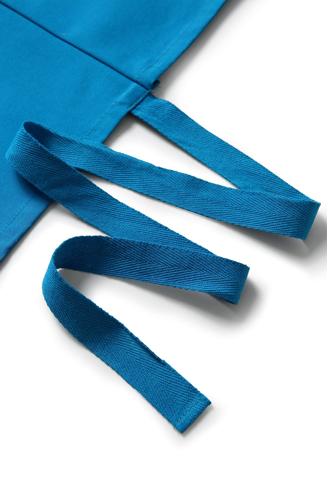 Long Waist Apron - 100% Cotton Canvas - Azure - View