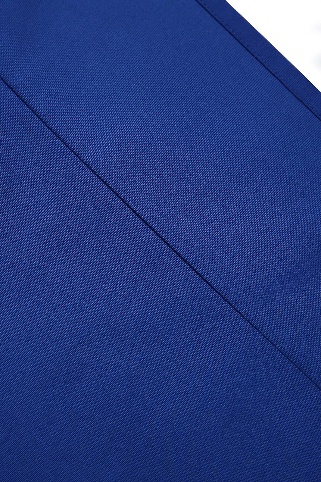 Long Waist Apron - 100% Cotton Canvas - Royal Blue - View