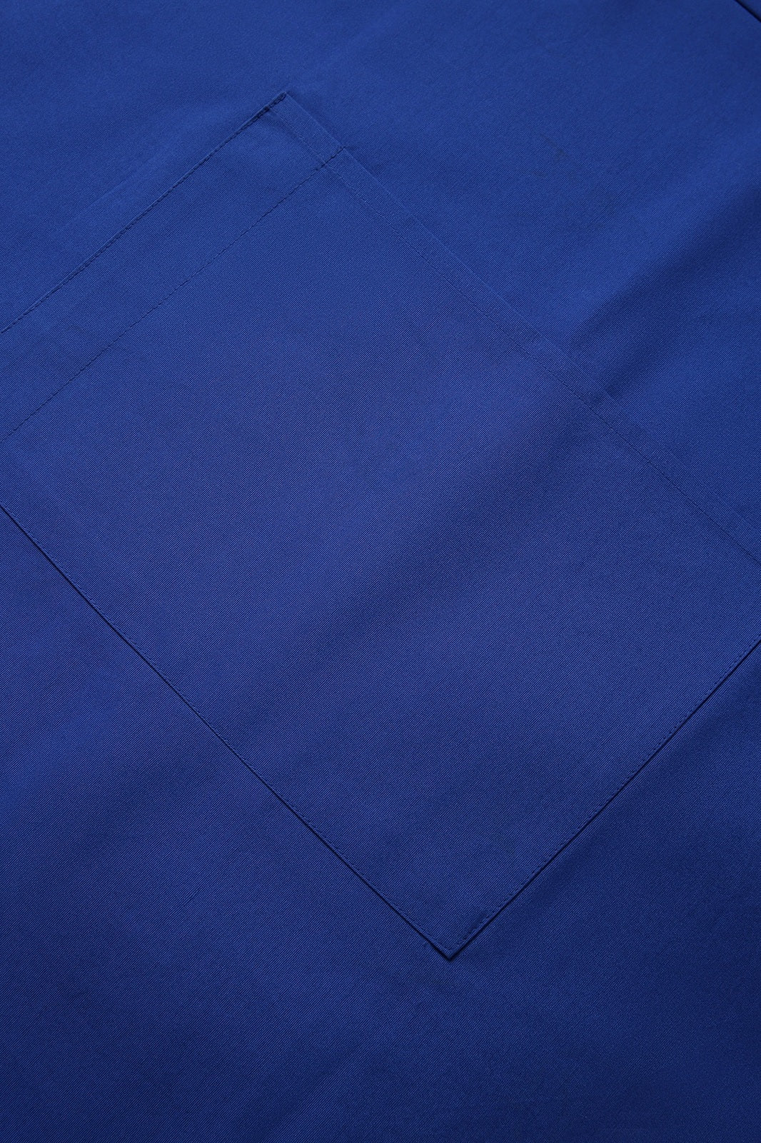 Long Waist Apron - 100% Cotton Canvas - Royal Blue - View