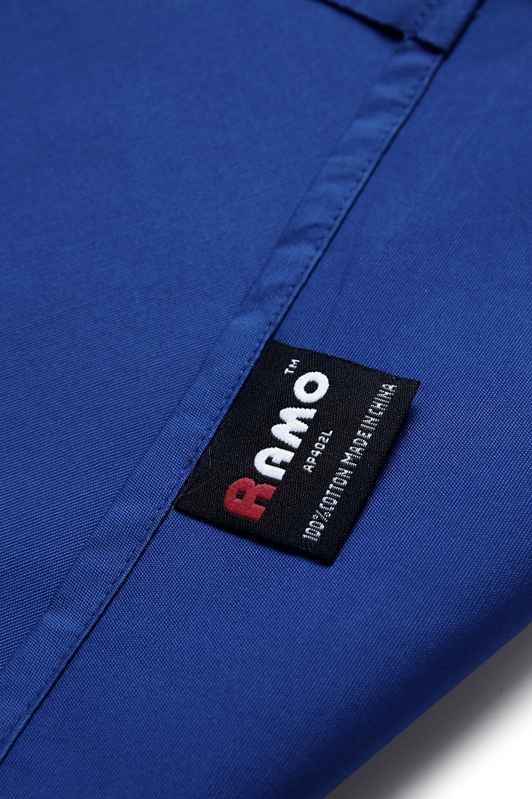 Long Waist Apron - 100% Cotton Canvas - Royal Blue - View