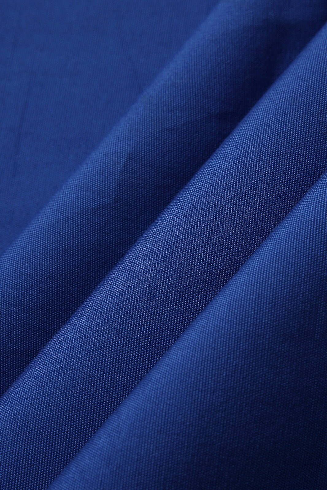 Long Waist Apron - 100% Cotton Canvas - Royal Blue - View