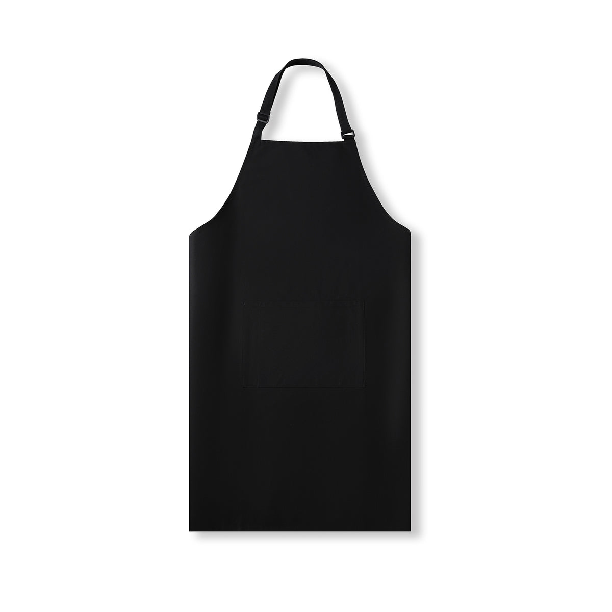 Full-bib Apron - 100% cotton canvas apron - Black - Front