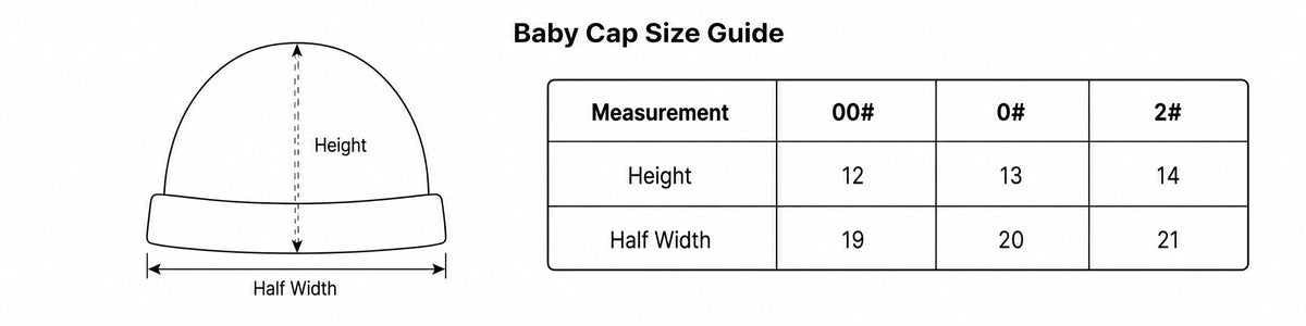 Baby Cap - Size guide
