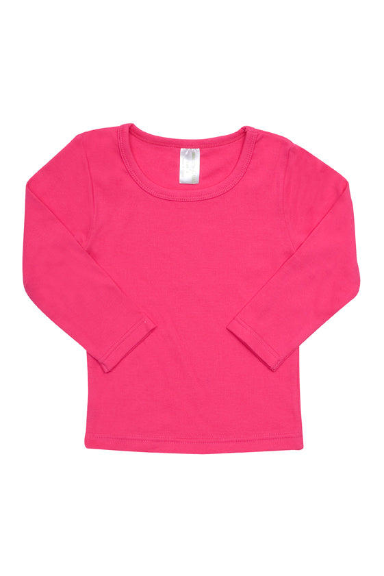 Babies Long-Sleeve T-shirt - Hot Pink - Front