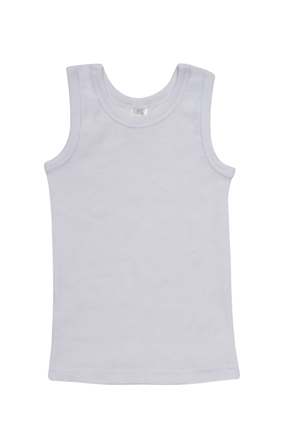 Baby Singlet - White - Front