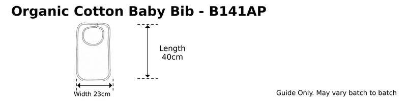 Organic Kids Bib - Size guide