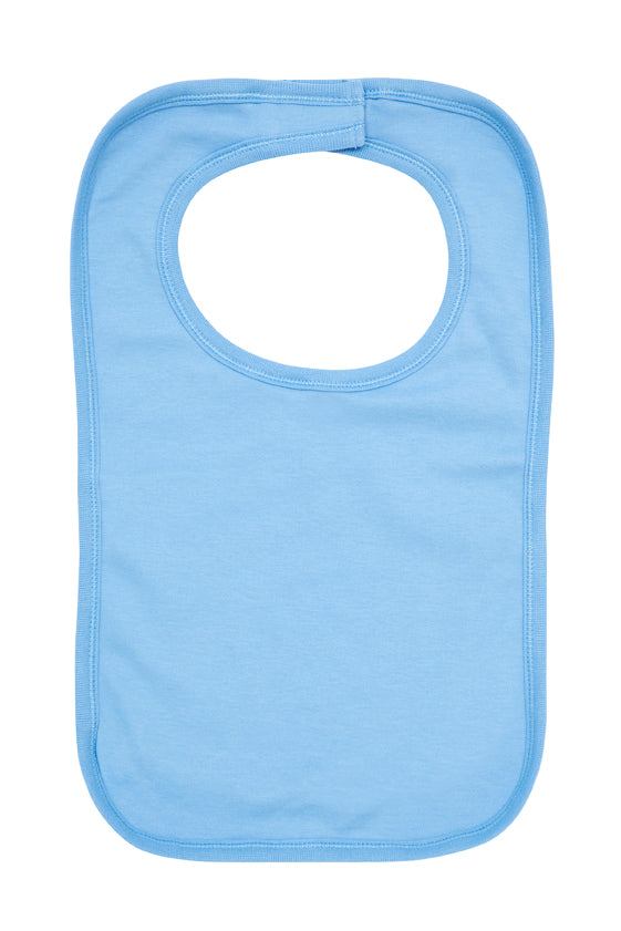 Organic Kids Bib - Sky Blue - Front