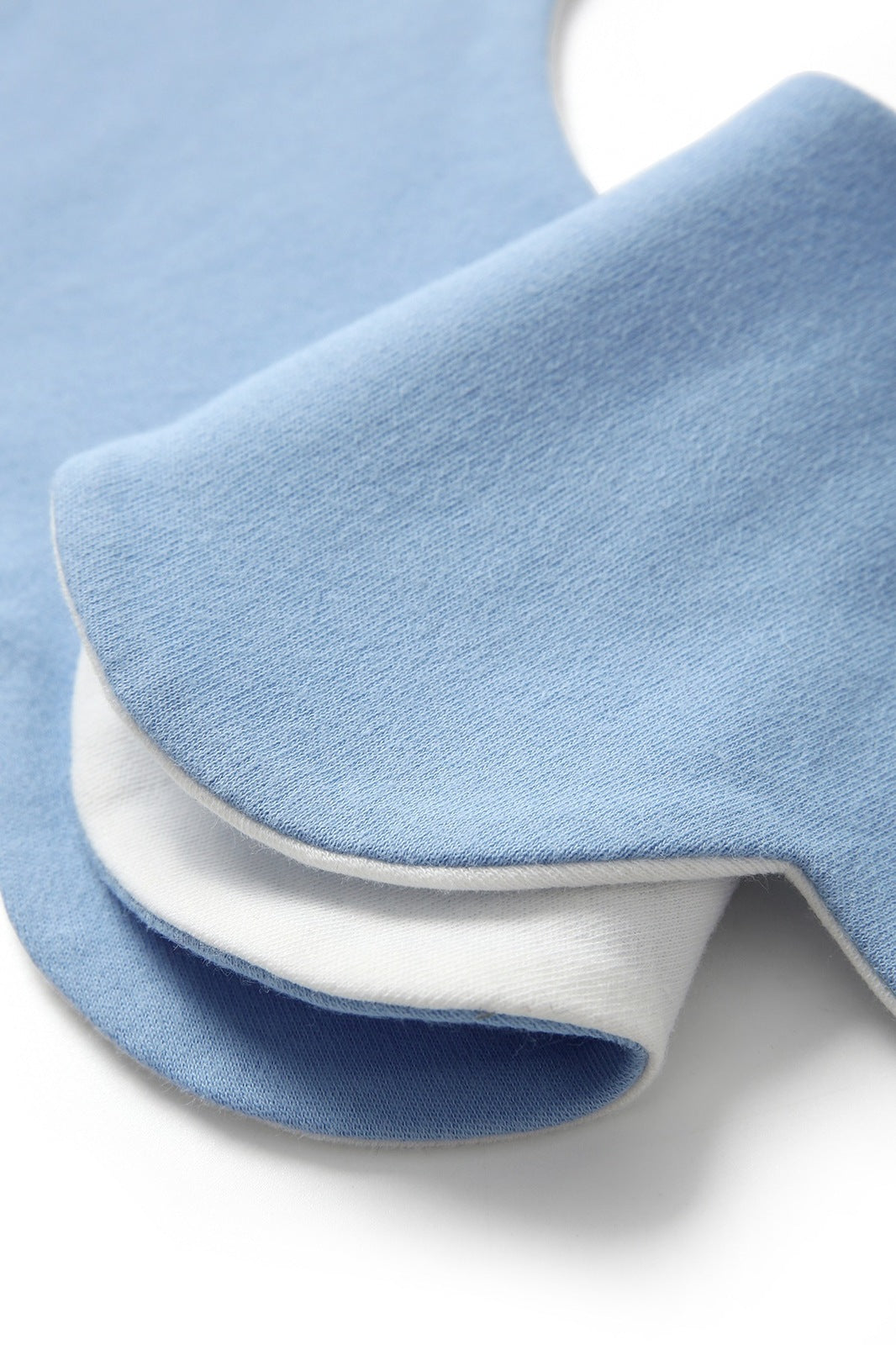 100% organic cotton interlock baby star bib 200gsm - Sky Blue - View