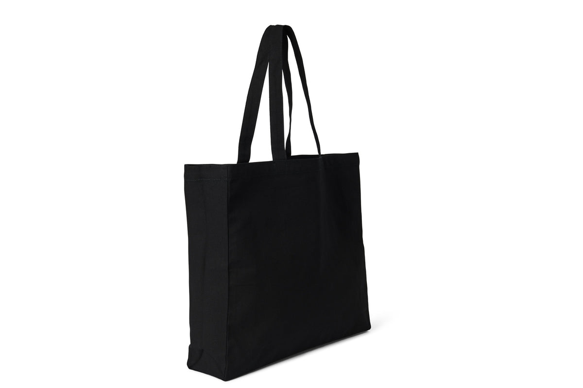 Heavy Tote Bag - Black - Side