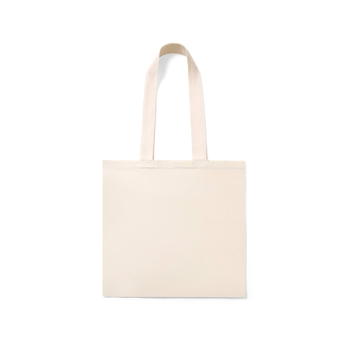 Organic Cotton Tote bag with inner zipper pocket - Natural - Front