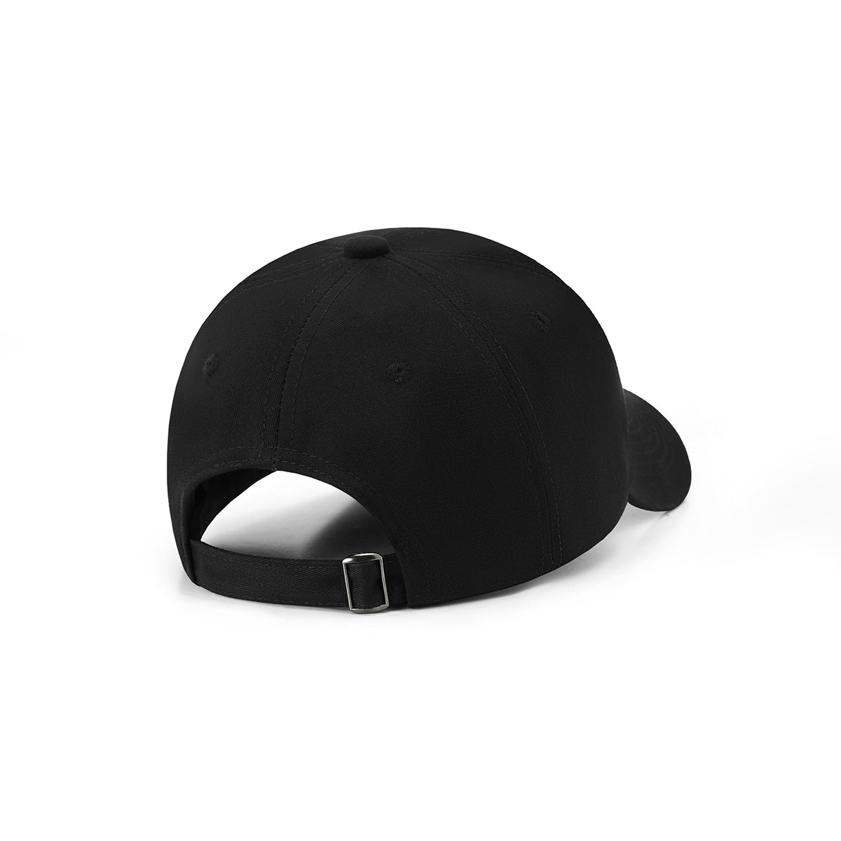 230gsm, 6 panel cap - Black - Back