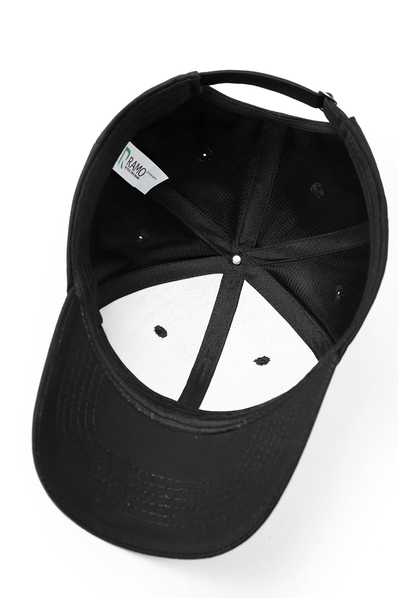 230gsm, 6 panel cap - Black - View