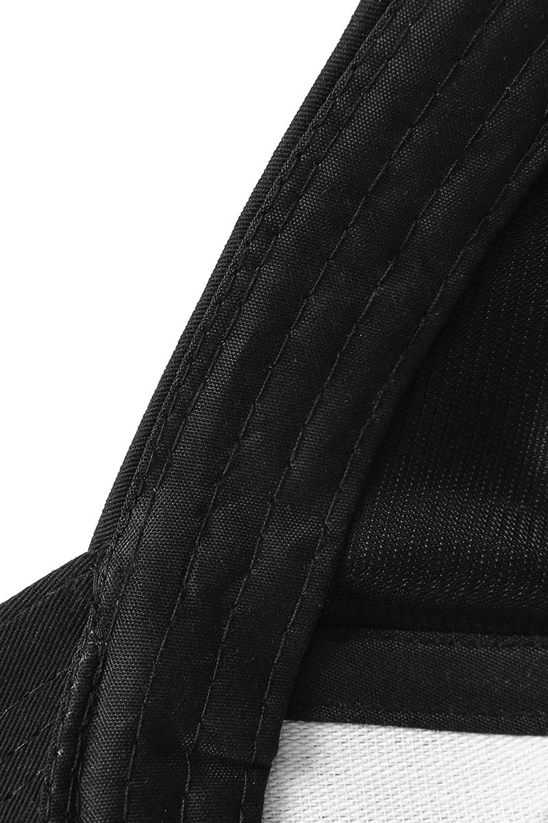 230gsm, 6 panel cap - Black - View