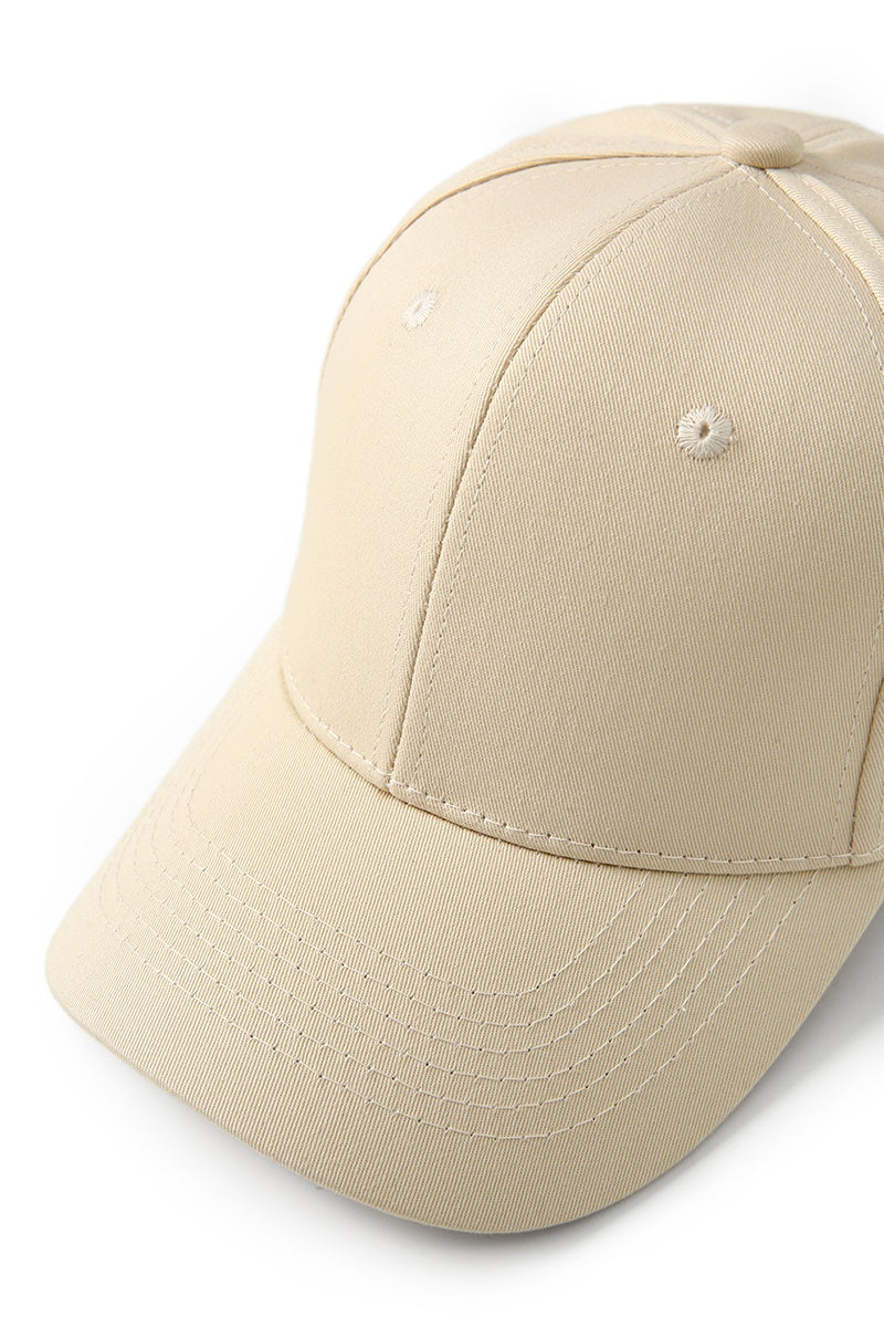 230gsm, 6 panel cap - Natural - View