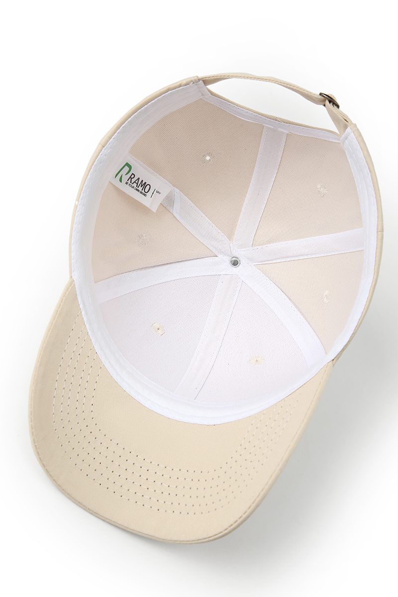 230gsm, 6 panel cap - Natural - View