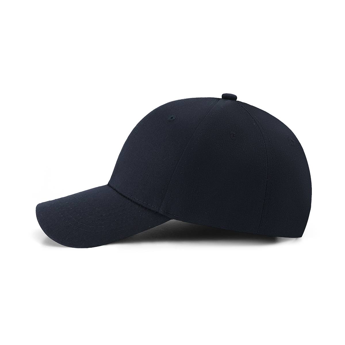 230gsm, 6 panel cap - Navy Blue - Side