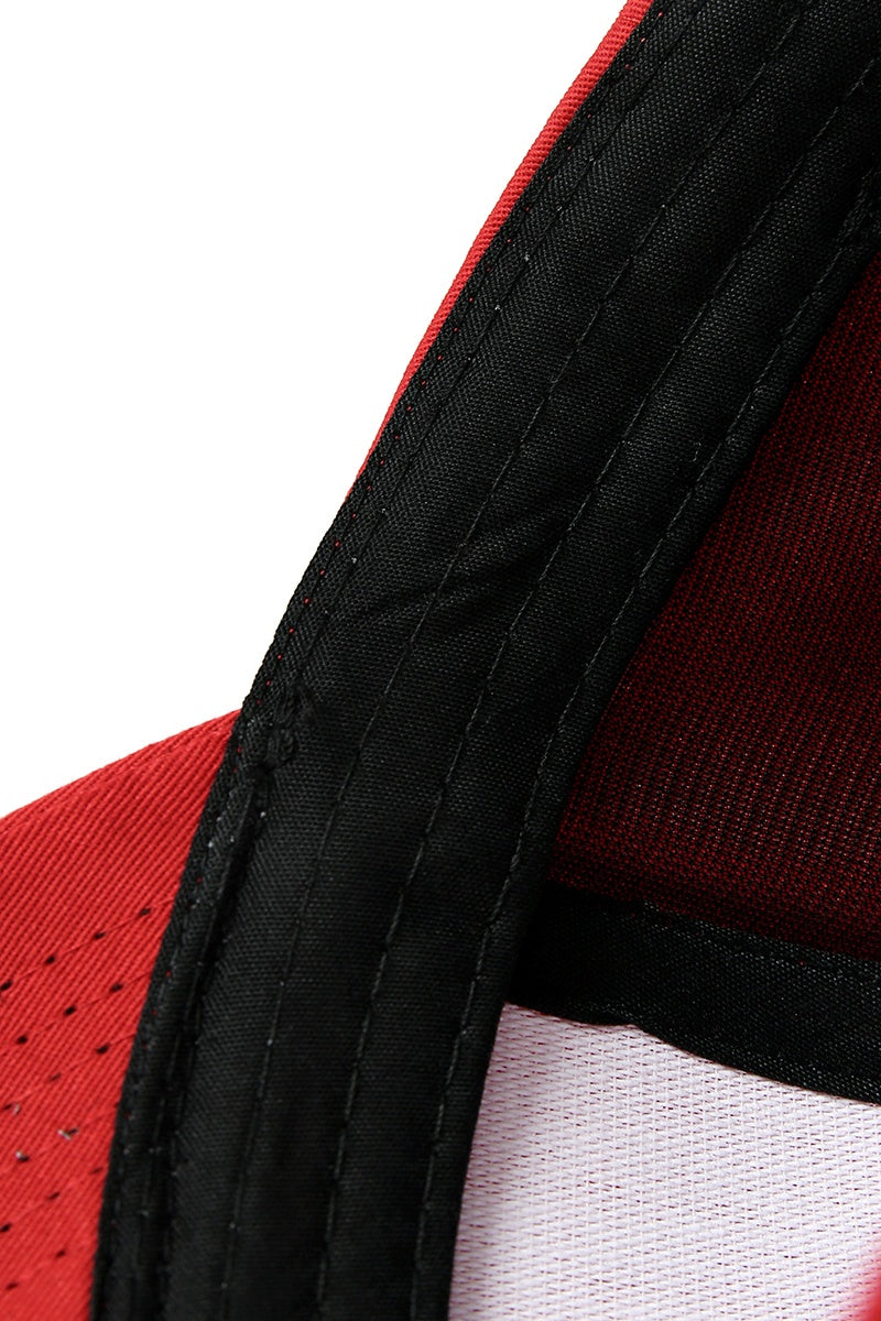 230gsm, 6 panel cap - Red - View