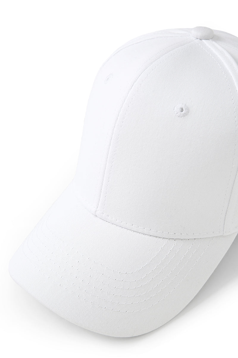 230gsm, 6 panel cap - White - View