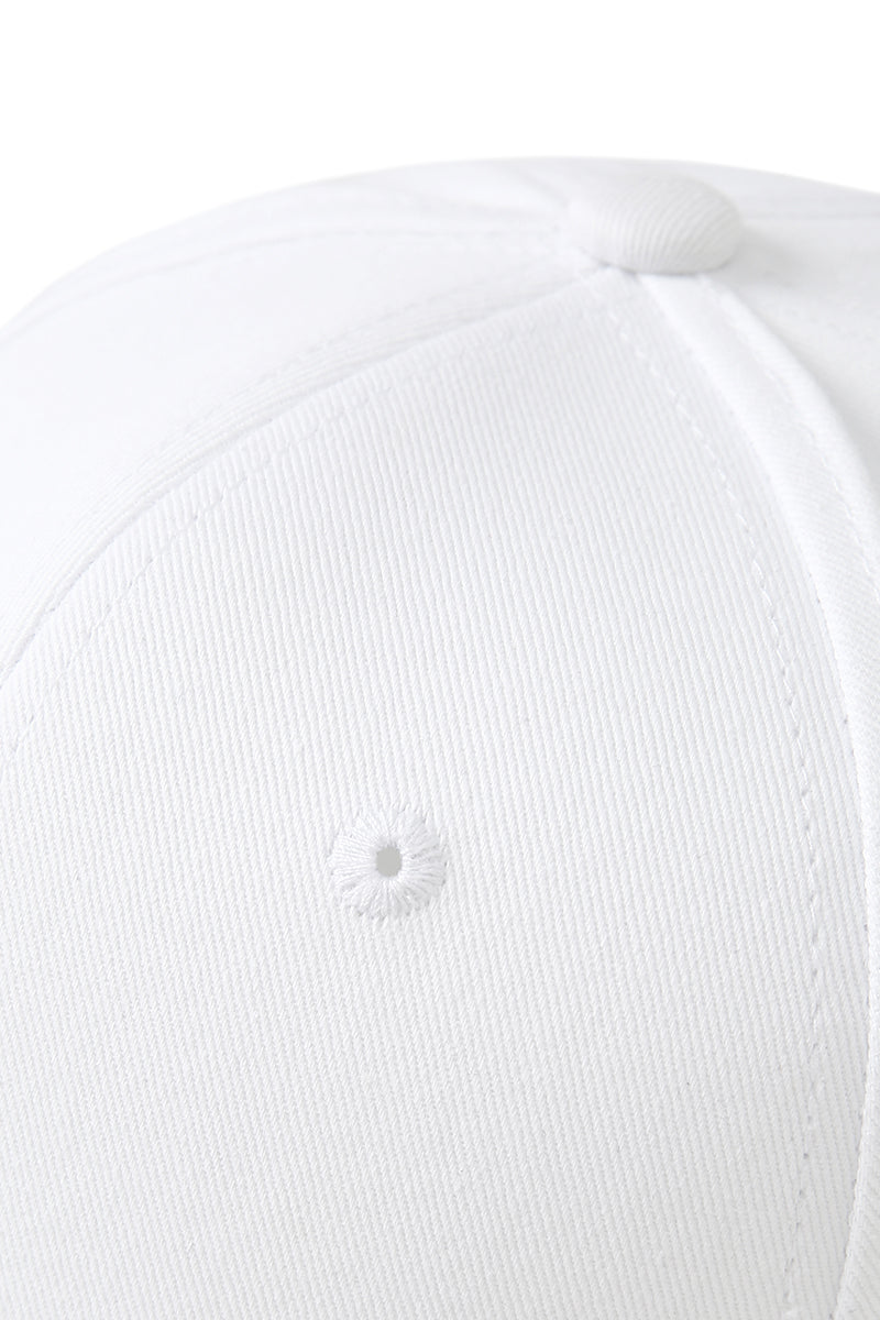 230gsm, 6 panel cap - White - View