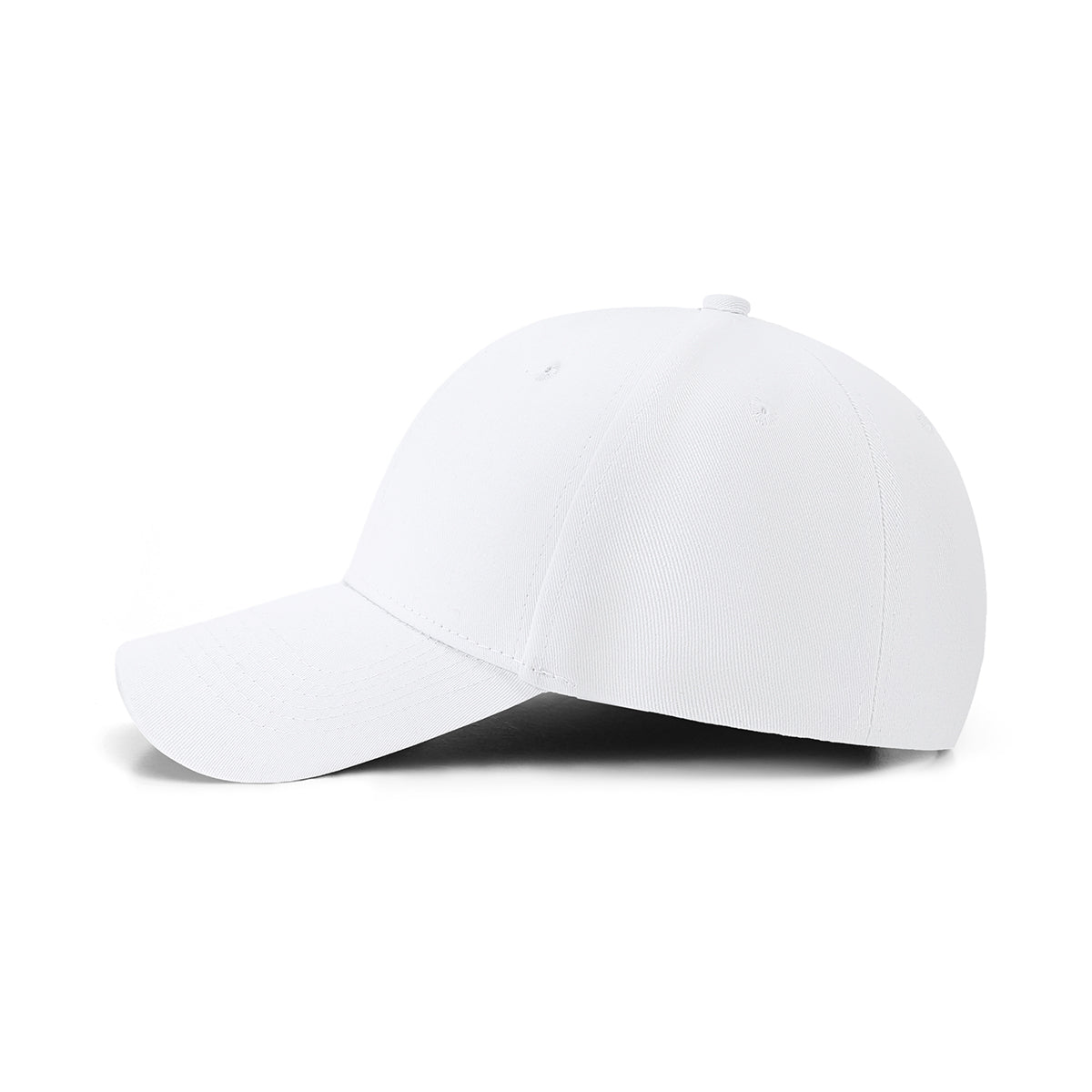 230gsm, 6 panel cap - White - Side