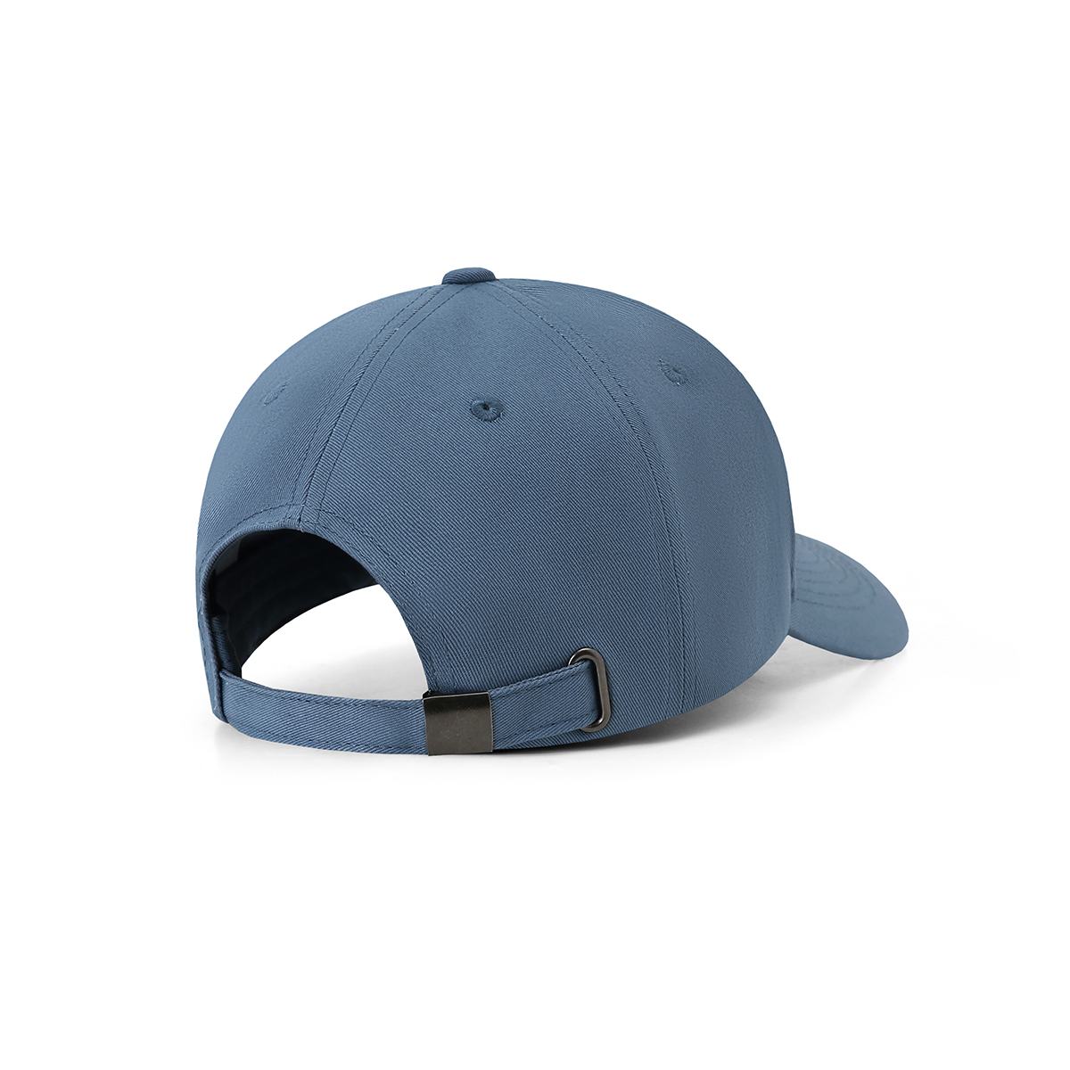 Heavyweight 280gsm 100% cotton drill 5 panel cap - Misty Blue - Back
