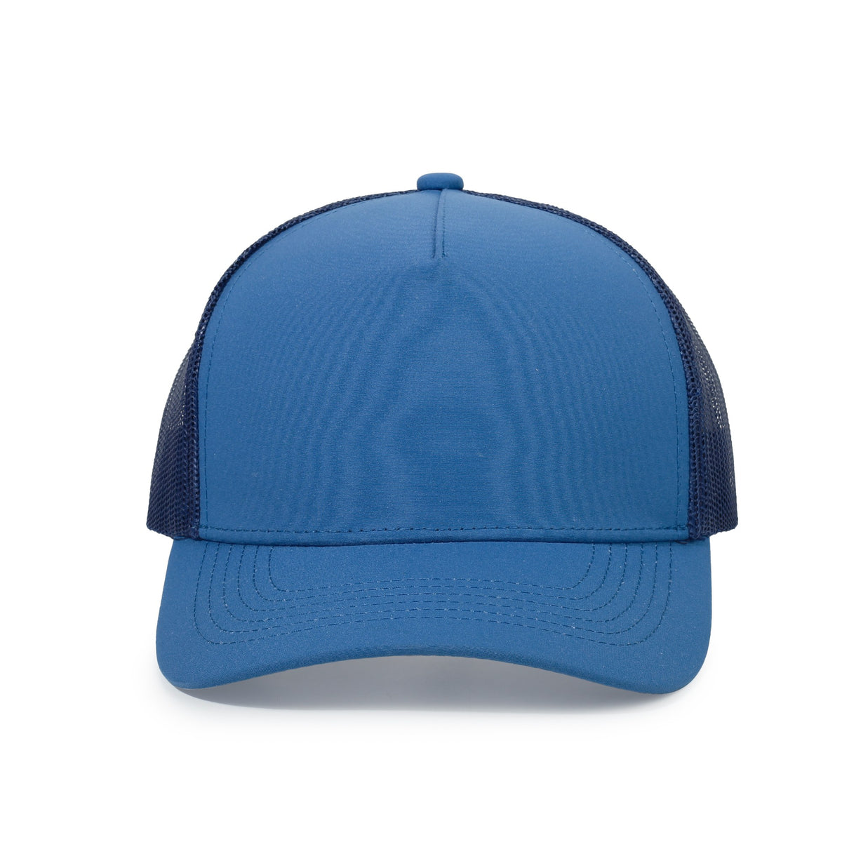 100% poly trucker cap - Navy/Teal - View